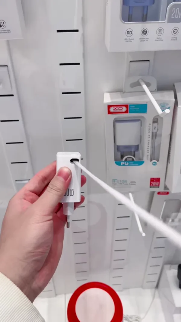 All-in-One Wall Charger with Built-In Type-C Connector – Travel-Friendly Fast Charging Solution - Image 2